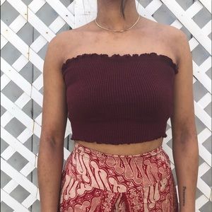 ruffled Tube Top